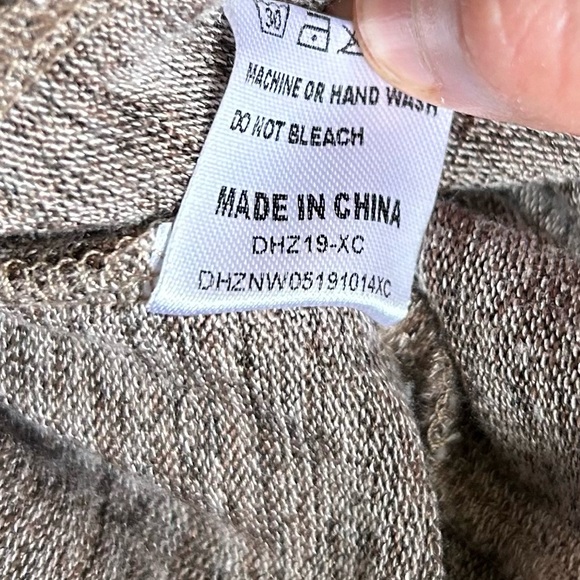 Wekili | Color Block Long-Sleeve Tunic Tops Crew Neck Sweatshirt Pockets - Picture 5 of 10